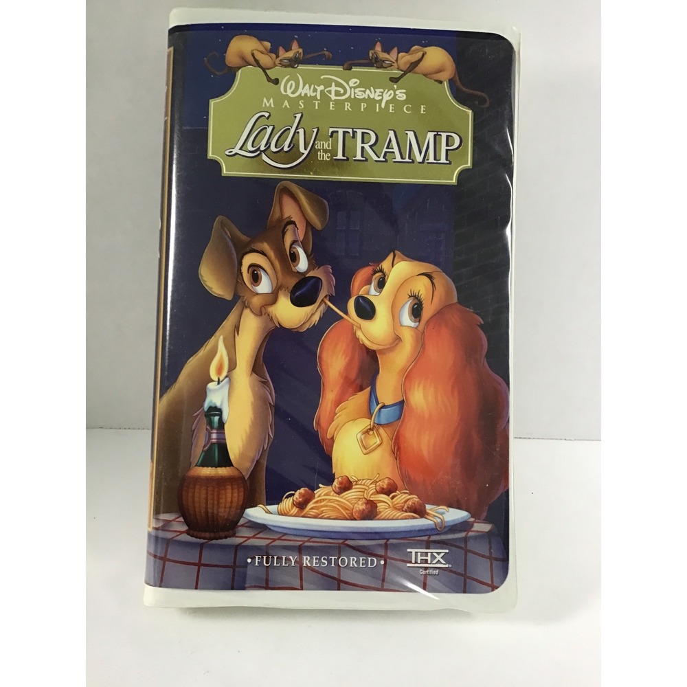 Disney Lady and the Tramp VHS Masterpiece Collection Fully Restored THX 5854